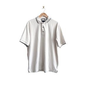 Greg Norman Play Dry Gold Polo Shirt Short Sleeved Heavyweight Beige Men's L